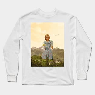 Lover Of Flowers - Surreal/Collage Art Long Sleeve T-Shirt